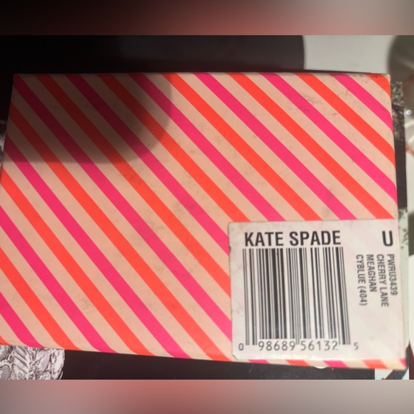 Brand New Kate Spade Cherry Lane Leather Wallet in Cyblue! - Picture 9 of 9